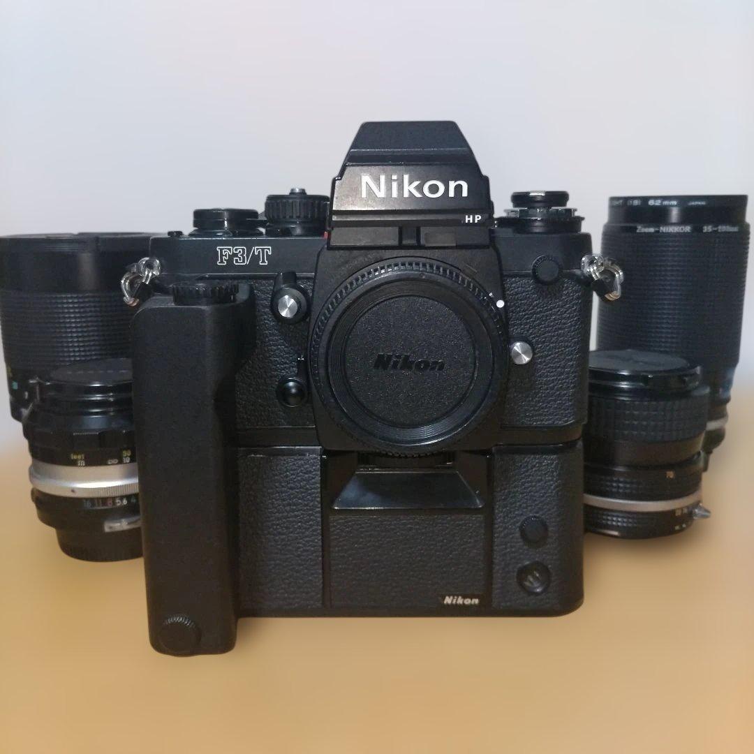 Nikon F3/T　チタン　レンズ・モータードライブセット Nikon F3/T チタン レンズ・モータードライブセット - メルカリ