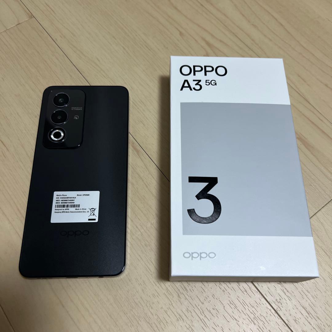 OPPO A3 5G ブラック【新品未使用品】 - メルカリ
