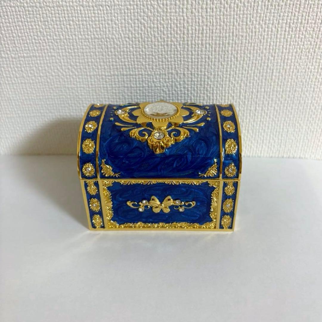 オルゴール オルゴール堂 宝箱 青 人生のメリーゴーランド ジブリ