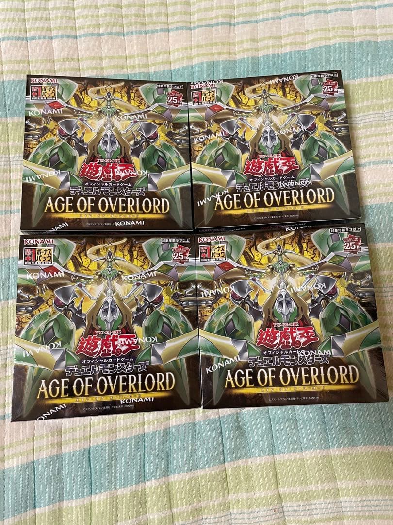 遊戯王AGE OF OVERLORD 4BOX シュリンク付き