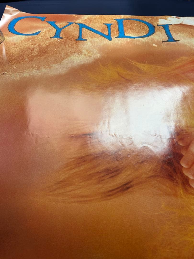 ☆Cyndi Lauper☆超特大駅貼りサイズB0ポスター☆1986年☆当時