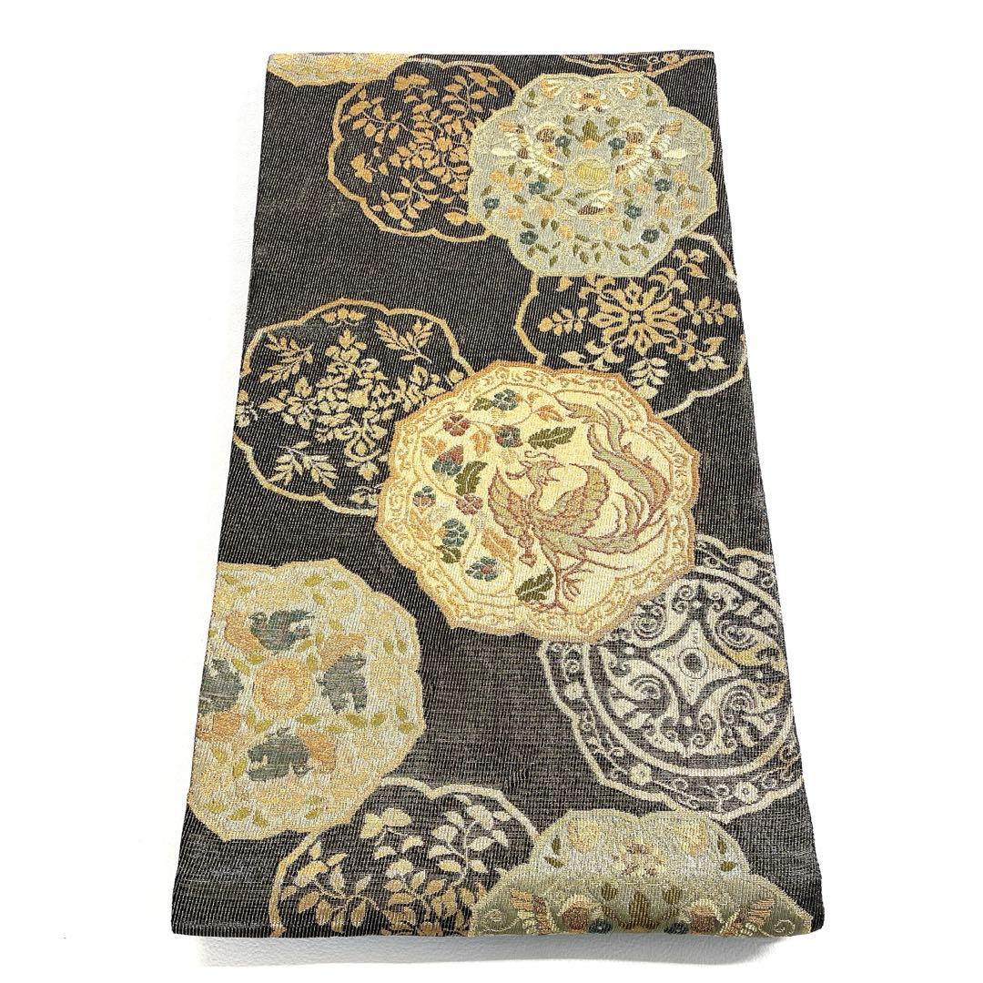 帯6590 ○紋屋井関謹製 御寮織 高級 正絹 落款 六通 袋帯 - メルカリ