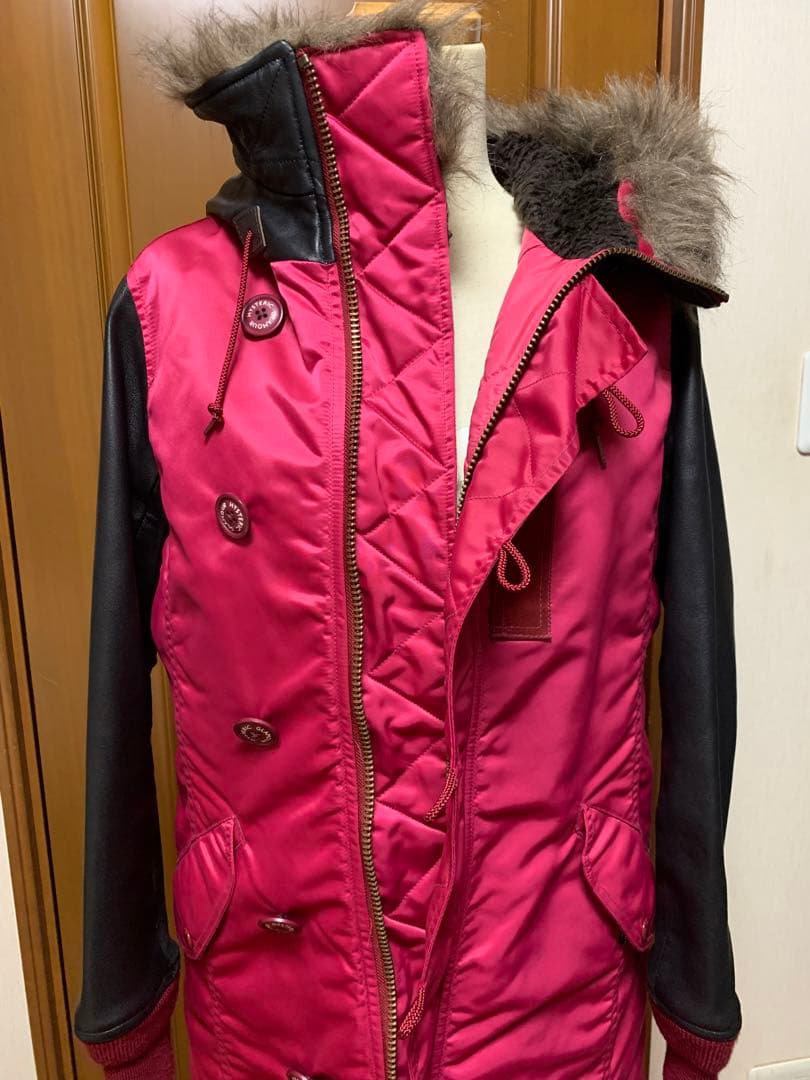 ヒステリックグラマー レザー切り替えモッズコート