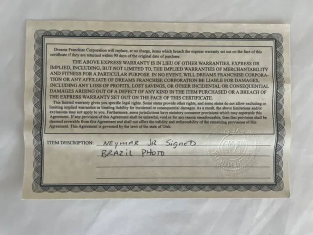 ネイマール直筆サイン入りブラジル代表写真/貴重な木枠縁入り - メルカリ