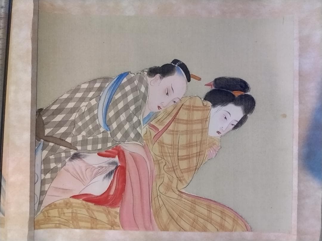 春画　十二画の巻物