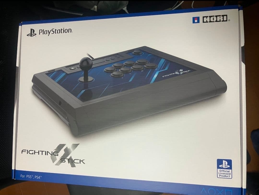 ファイティングスティックα　ボタンレバーカスタム済 ボタン増設&静音改造済み】HORI アケコン ファイティングスティックα