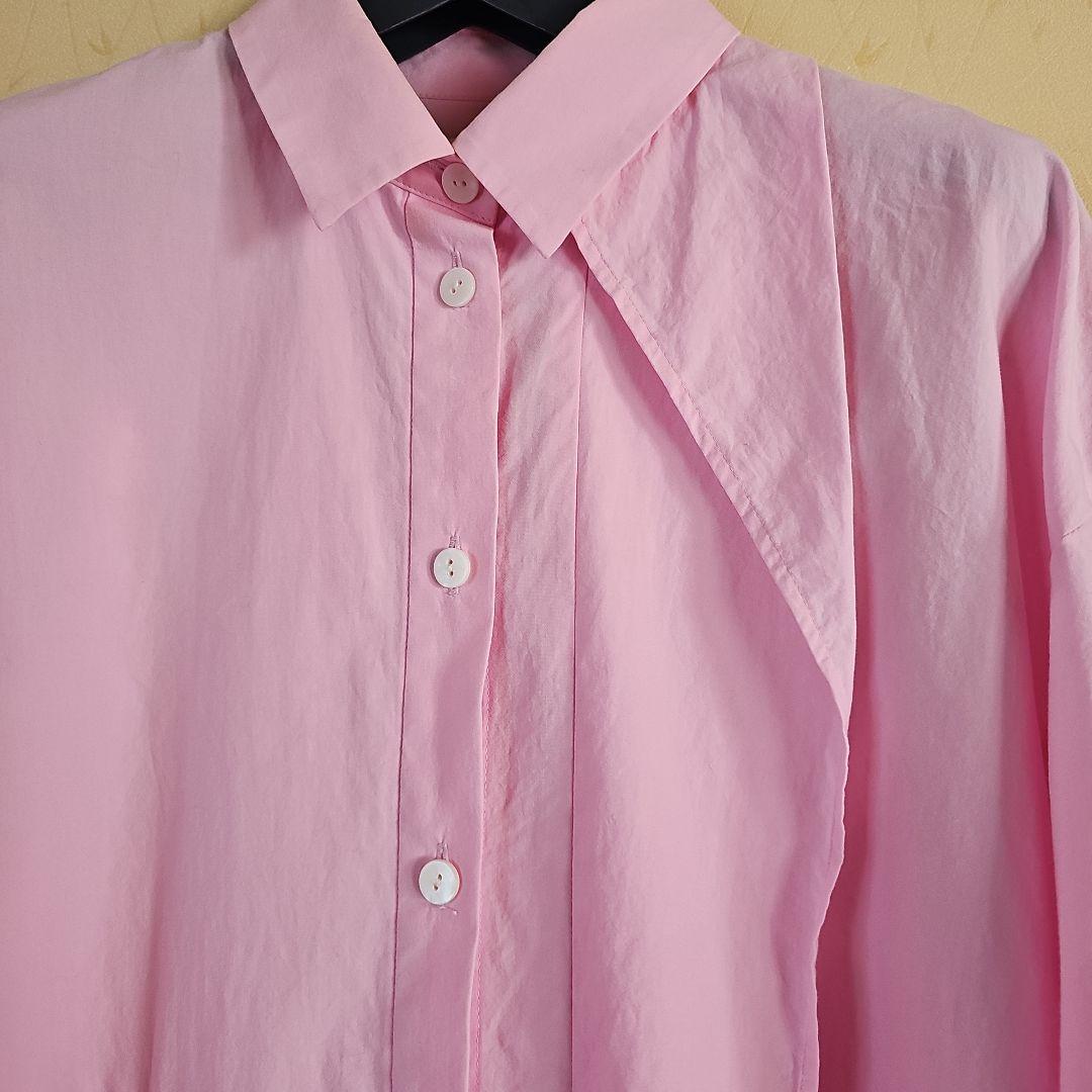 エンフォルドアシンメトリーピンク半袖シャツ - メルカリ