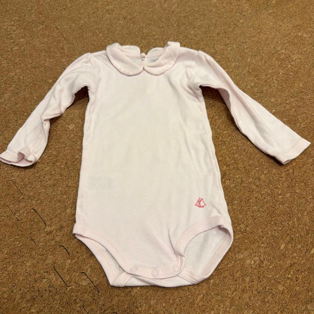 プチバトー ロンパース 12m/74cm ピンク - メルカリ