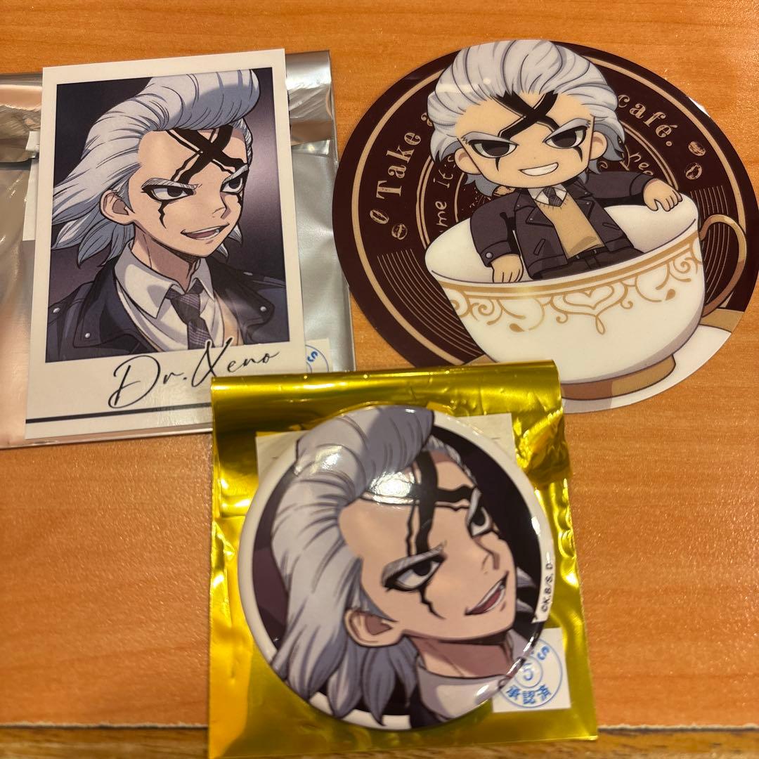dr.stone ゼノ アモカフェ amocafe 缶バッジ 38個