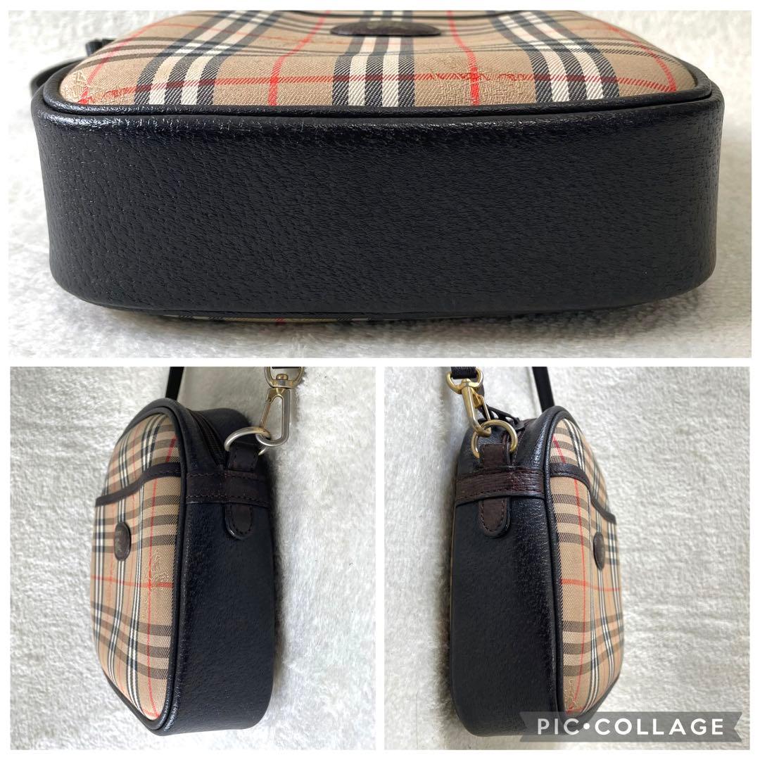 極美品】 バーバリー 2way ショルダーバッグ ノバチェック シャドー