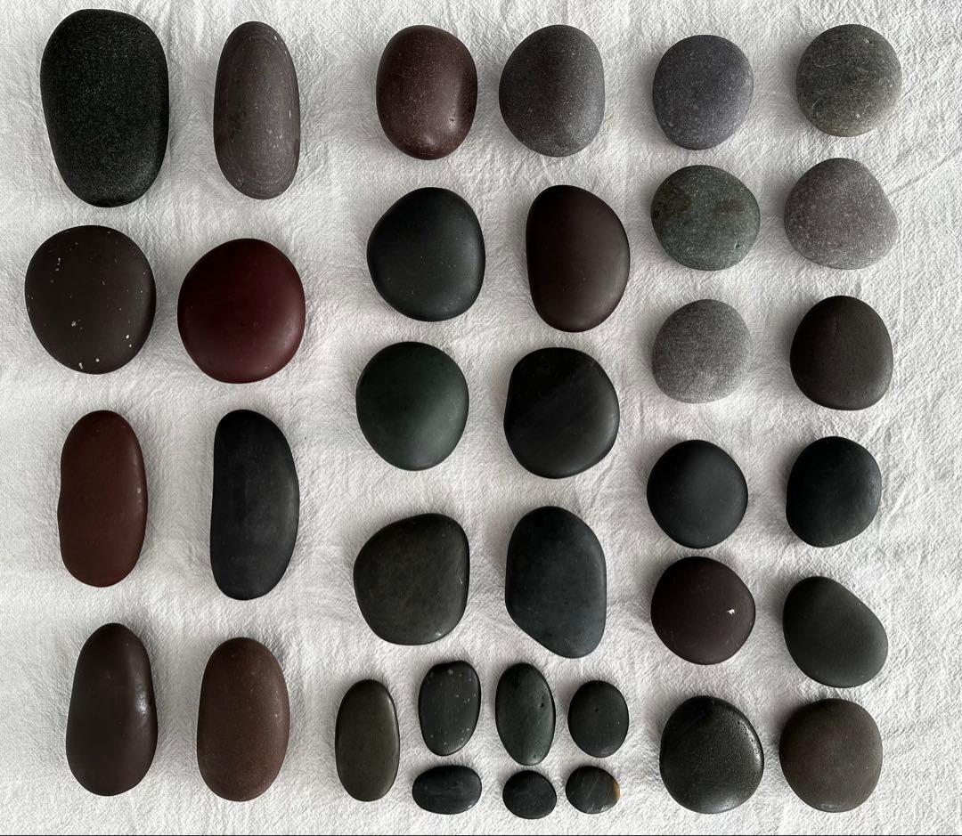 ホットストーン 玄武岩 35個 ラベンダーヒル アリゾナ Lavender Hillのホットストーンセラピー・ホットストーンマッサージ用