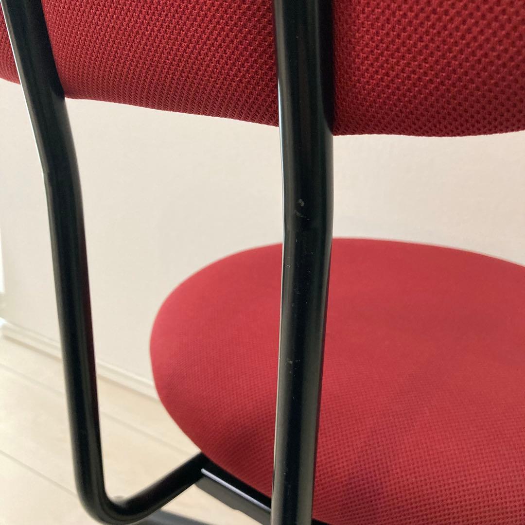 無印良品 ワーキングチェア・ガススプリング昇降式（赤） - メルカリ