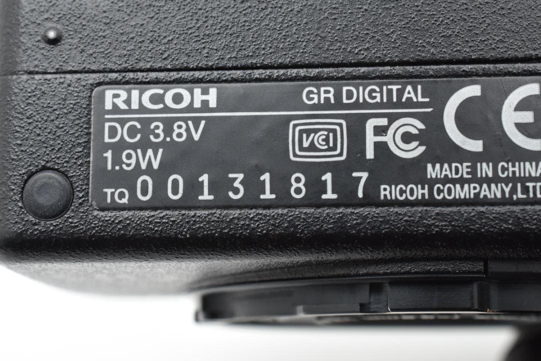 リコー　RICOH GR DIGITAL《S数3802枚》　　　#2598235