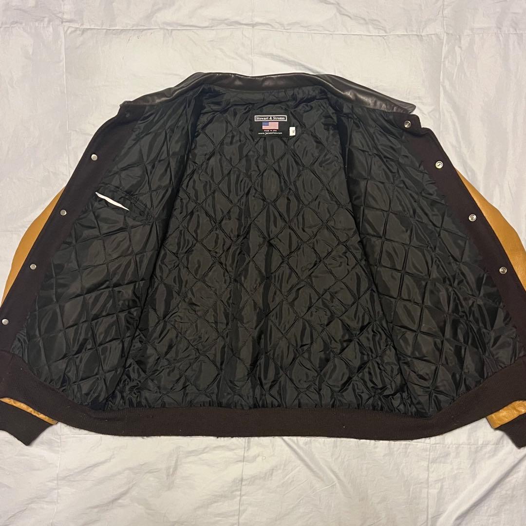 STEWART & STRAUSS スタジャン XL ブラウン キャメル USA