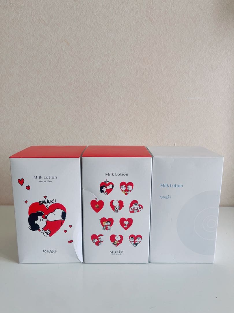 ミュゼ ミルクローション　限定　スヌーピー 3本セット 10周年を迎えるミュゼコスメから世界中で愛される“PEANUTS”デザインの