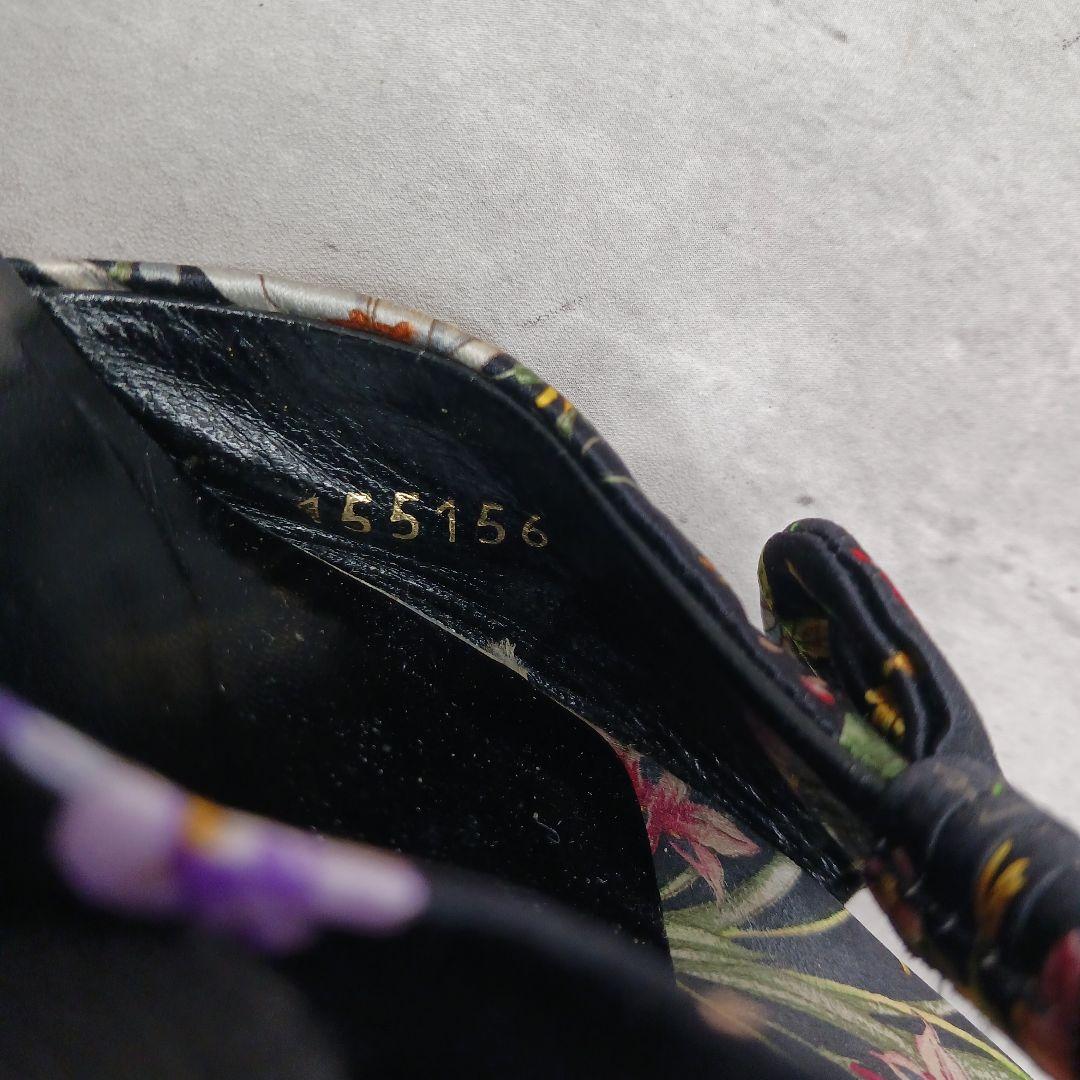 ✨美品✨ グッチ レディース フローラ サンダル ブラック系 総柄 36.5C