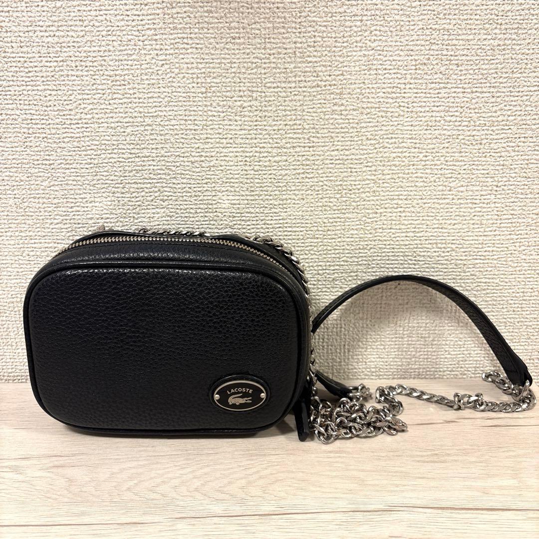 ✨美品✨LACOSTE ショルダーバッグ 肩掛けポーチ ラコステ - メルカリ