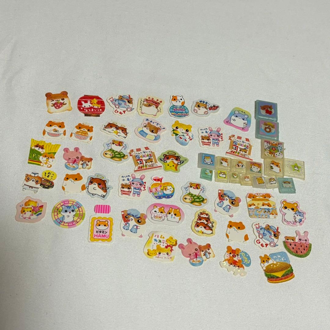 当時物 ハムちゃん ハムスター シール 平成レトロ フレークシール
