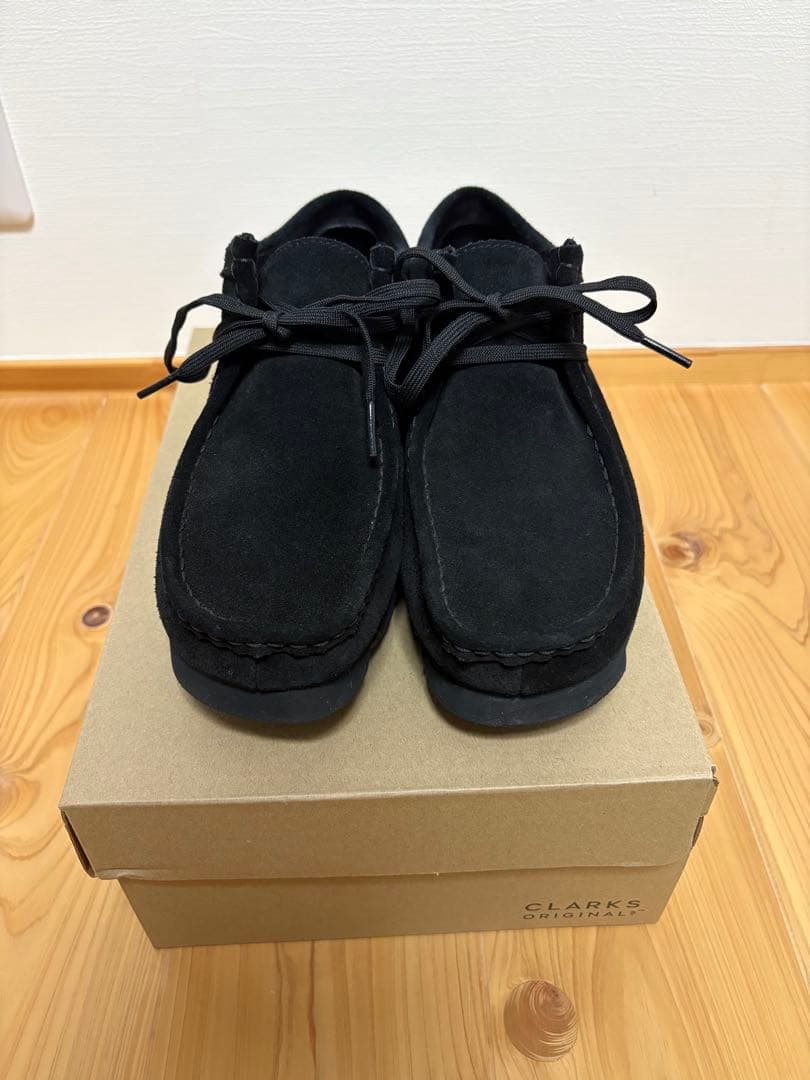 CLARKS クラークスワラビー ゴアテックス シューズ　ブラック　26センチ CLARKS/クラークス】ワラビーゴアテックス WallabeeGTX 26149449
