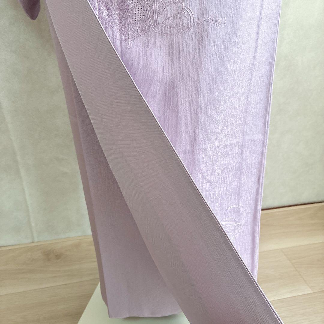 色無地 フルセット 着物 スモールサイズ しつけ糸付き 正絹 文箱 古典