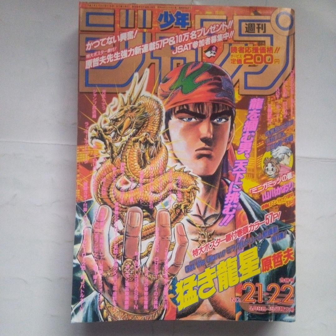 レア 週刊少年ジャンプ1995年21・22号 表紙&巻頭カラー 新連載 猛き龍