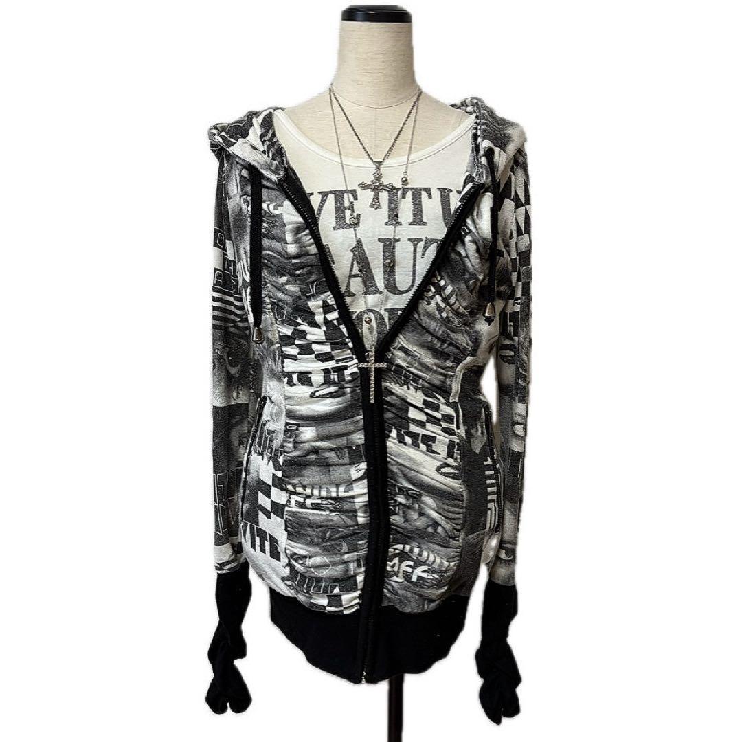 y2k ダークコア コケット ゴシック 平成 平成ギャル ギャル パーカー