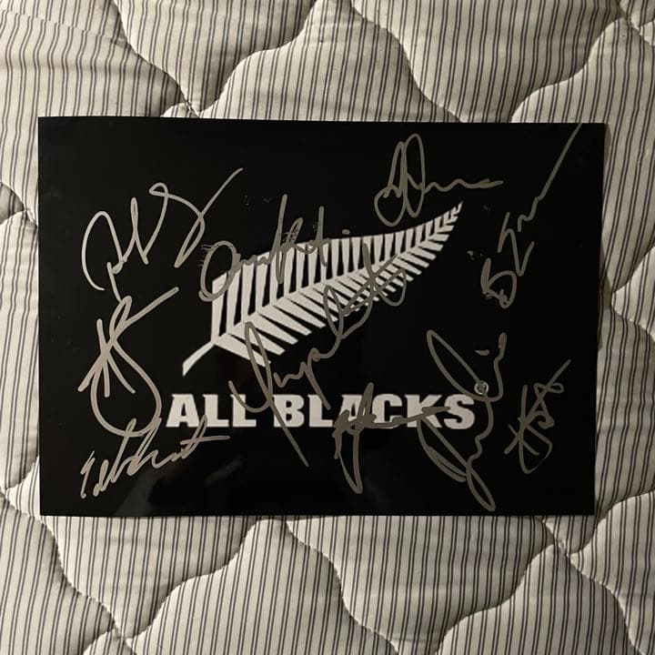 オールブラックス 直筆サイン入り 写真 ② ユニフォーム ボーデン