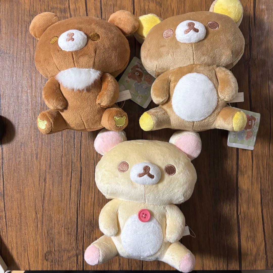 リラックマ チャイロイコグマのお友達 みあげておすわりぬいぐるみ 3種