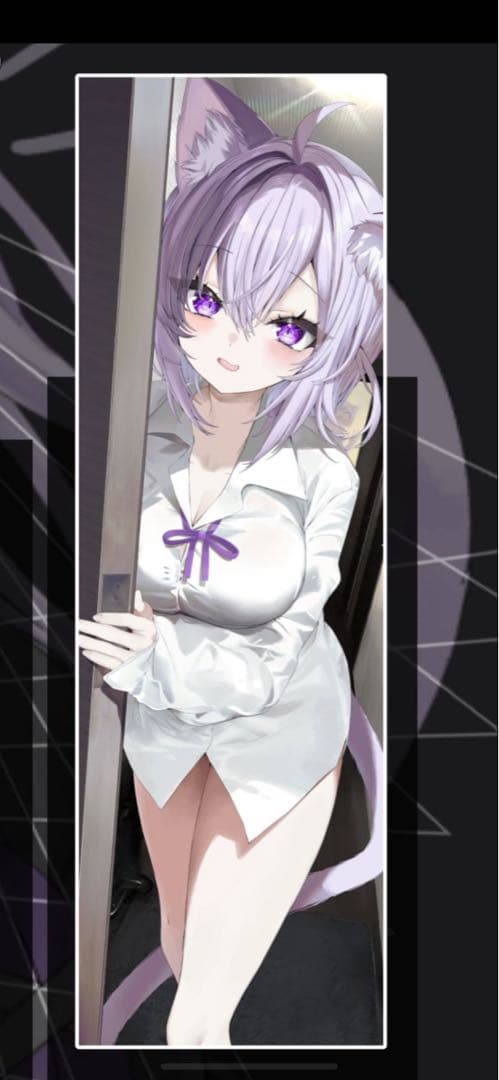 C107 AHO-CROSS 猫又おかゆ 等身大タペストリー C107 AHO-CROSS 猫又おかゆ 等身大タペストリー ホロライブ 猫又おかゆ