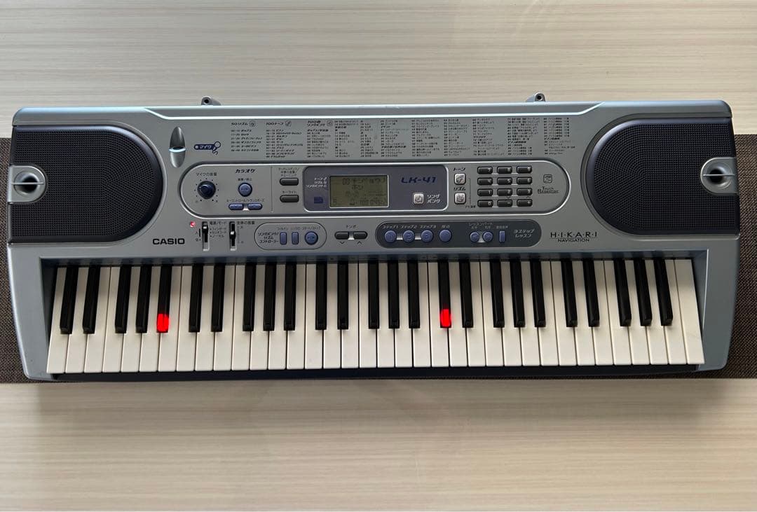 極美品] CASIO カシオLK-41 光ナビゲーション電子キーボード ピアノ