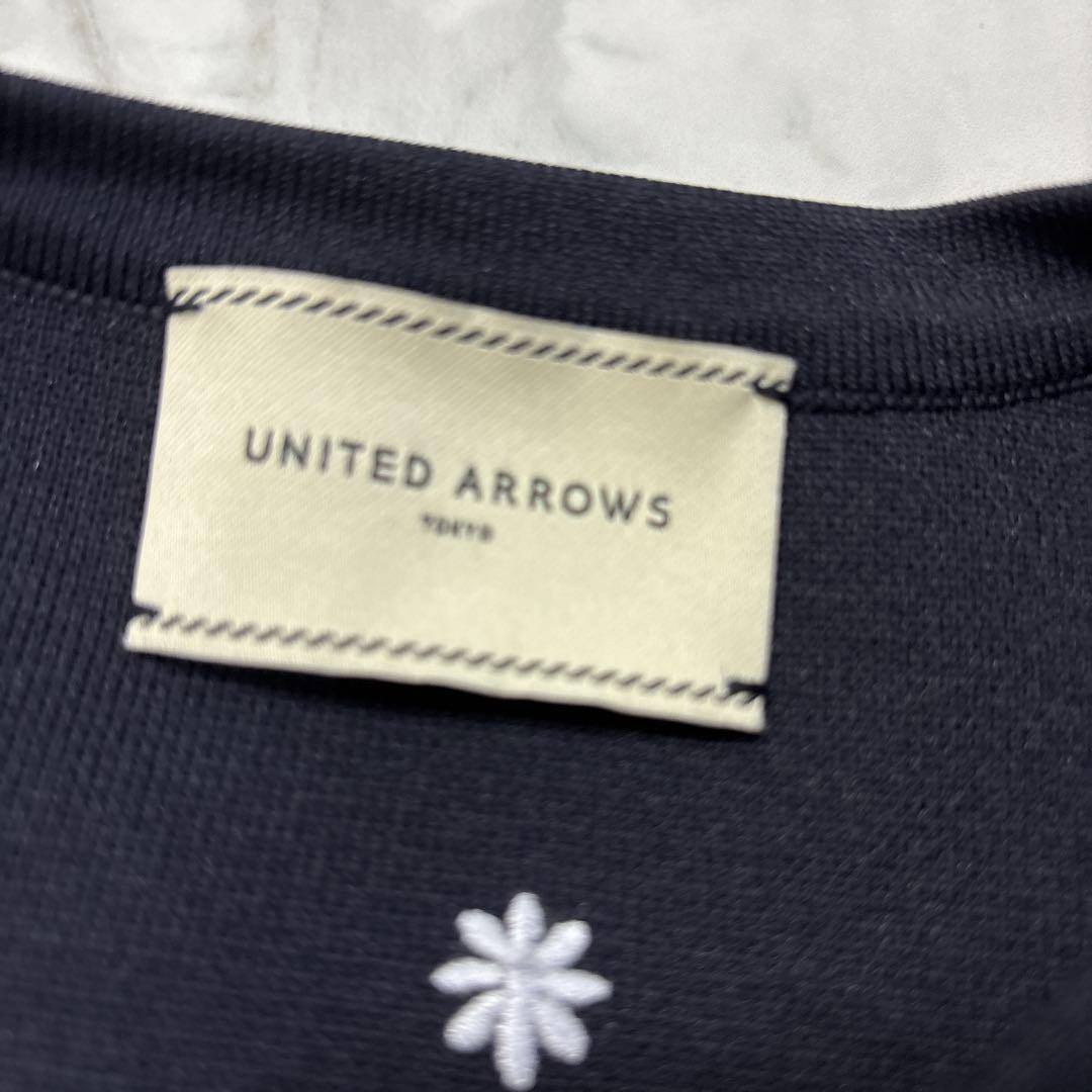 極美品】ユナイテッドアローズ エンブロイダリー フラワー ケープ