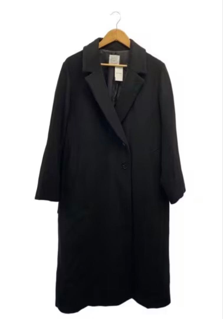 未使用品】crewre ウールロングコート size3 ブラック - ジャケット