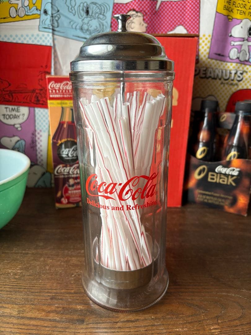 最終価格 アメリカン雑貨 コカ・コーラ ストローディスペンサー1992年 箱付