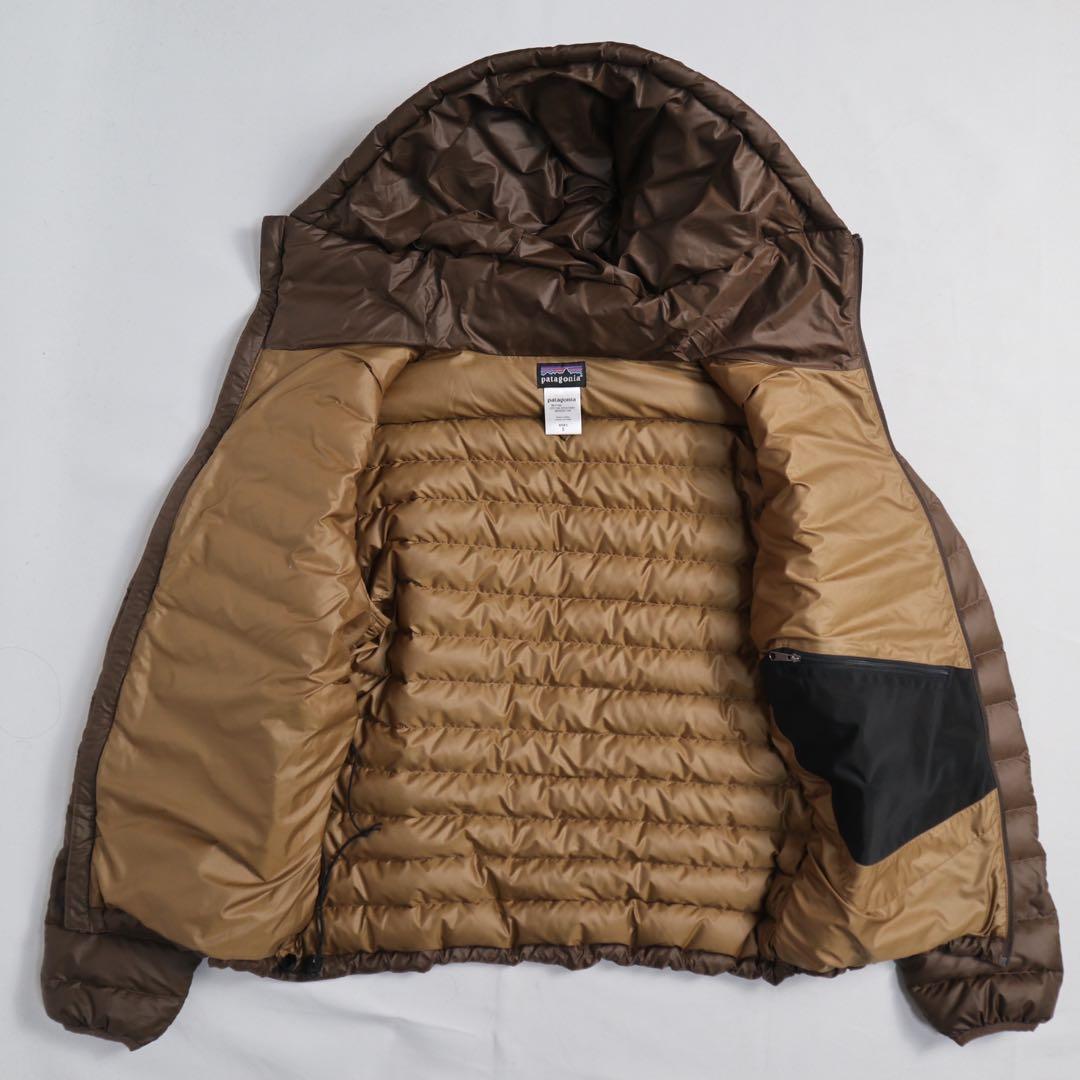 patagonia パタゴニア ダウンセーターフーディー ブラウン - メルカリ