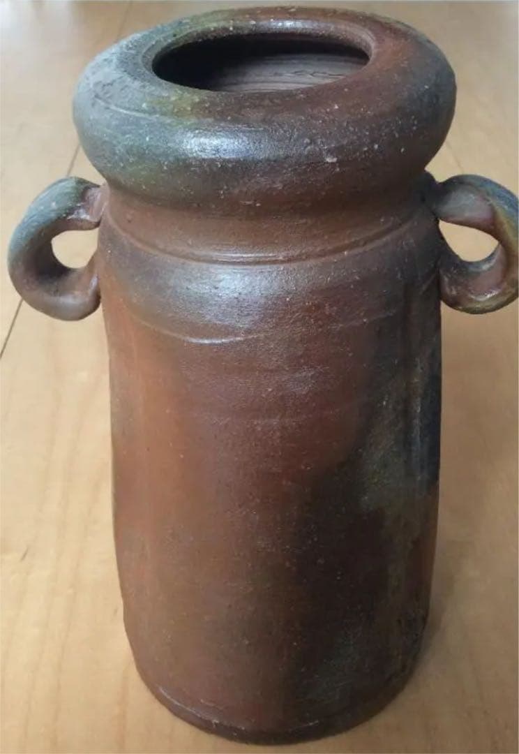 備前焼　花瓶　共箱付き 備前焼 榊原学造 花入（共箱） : 茶道具と掛軸のショップつなぐ - 通販