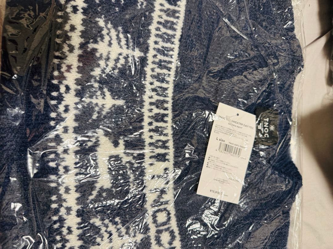 最終《新品 未使用》TNOC THE SWEATER DAY-TEX ネイビー