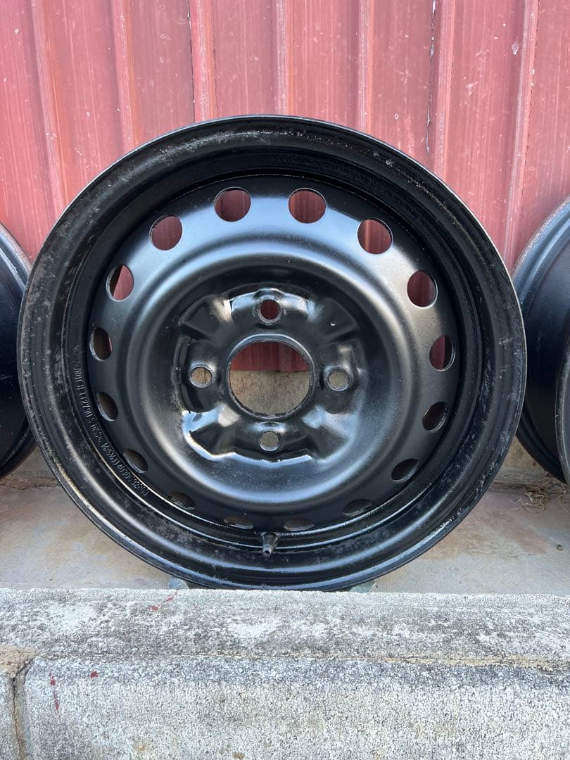 日産純正 14in 5.5JJ 114.3 スチールホイール 4本セット