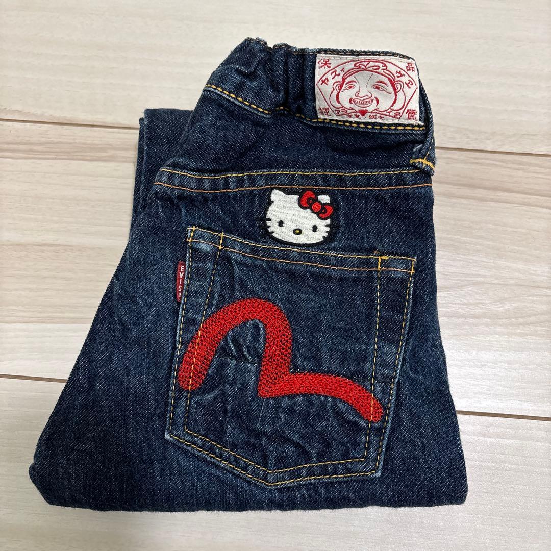 EVISU✖️ハローキティ コラボデニム キッズサイズ - メルカリ