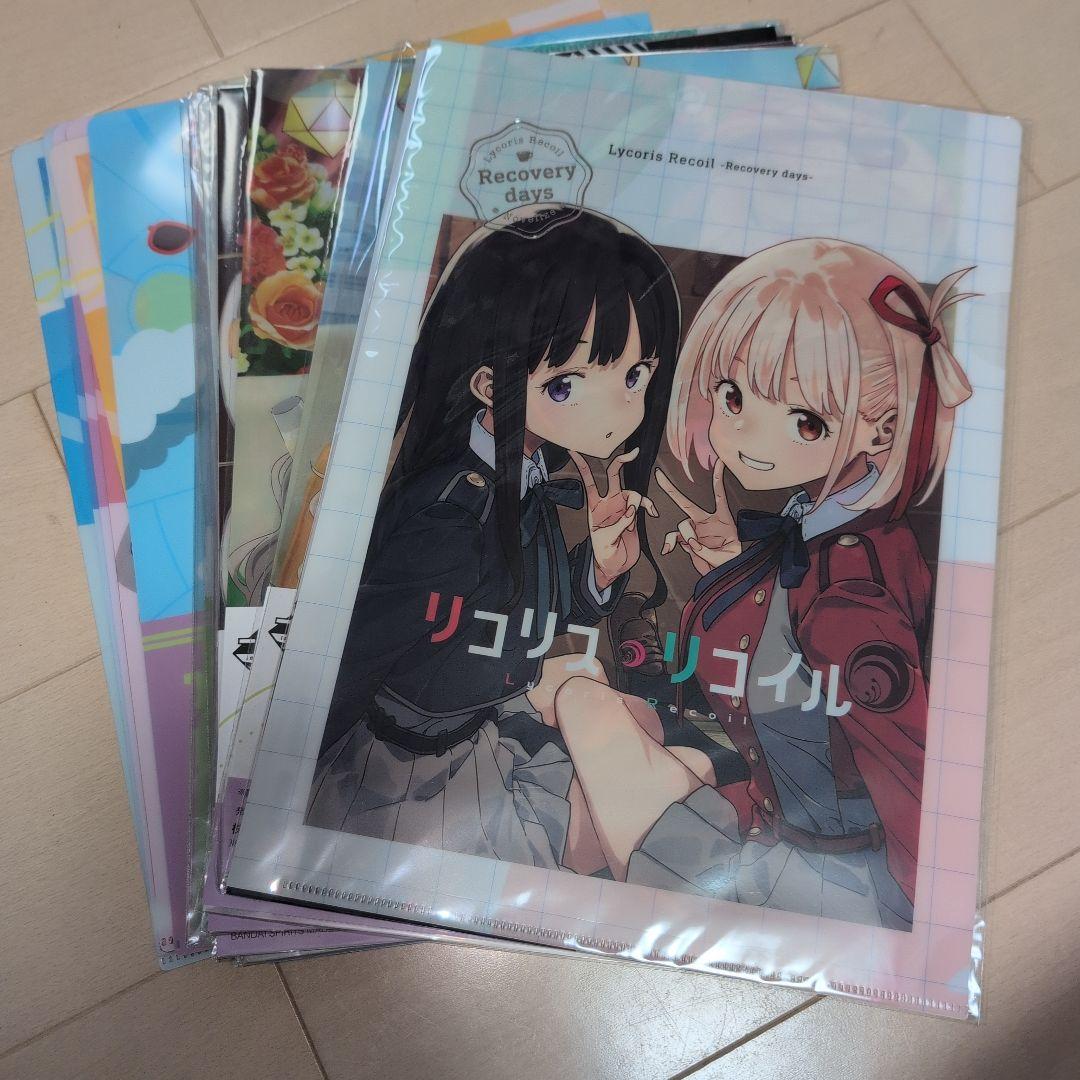 リコリス・リコイル クリアファイル22枚セット ˏˋ 📢予告 ˎˊ˗ ━━━━━━━❤️💙💚💛 リコリス・リコイル