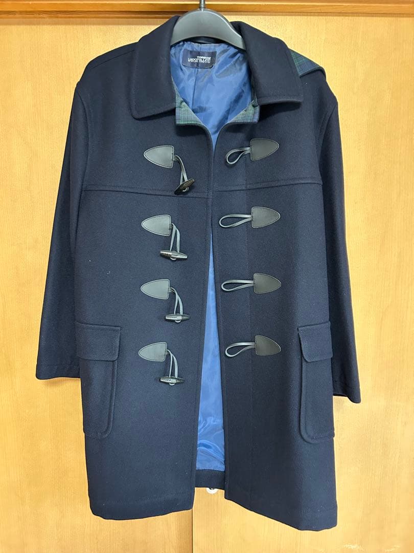 学生ネイビー ダッフルコート フード付き　桐光学園指定 KANKO Harajuku Select ダッフルコート 学生 男子 スクールコート