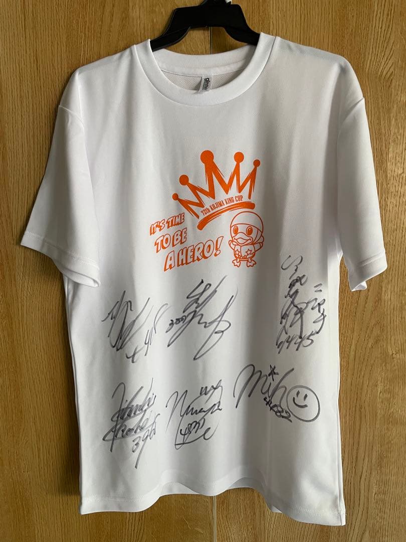児島キングカップ　ドリームメンバー直筆サインTシャツ 通販限定】選手直筆サイン入り！MONDAY MAGIC RISING SUN SEASON ロゴT