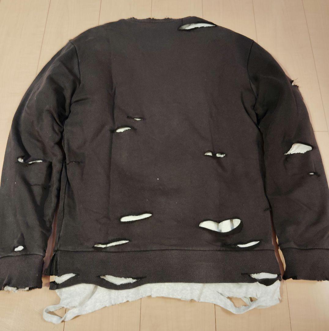 Reebok ダメージスウェット サイズL ブラック 松村北斗 - メルカリ