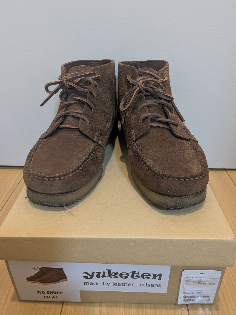 ユナイテッドアローズ購入 yuketen ユケテン モカシンブーツ 中古・古着通販】YUKETEN (ユケテン) モカシンシューズ ブラック