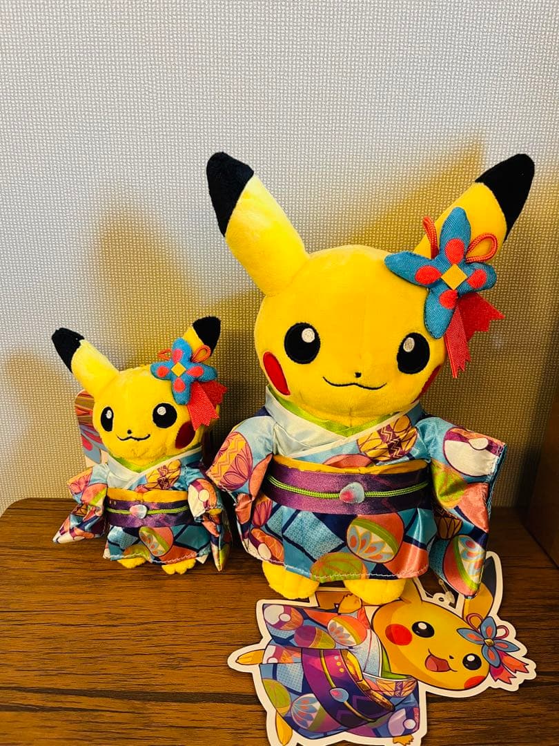 新品未使用！】金沢 限定 加賀友禅着物 ピカチュウぬいぐるみ - メルカリ