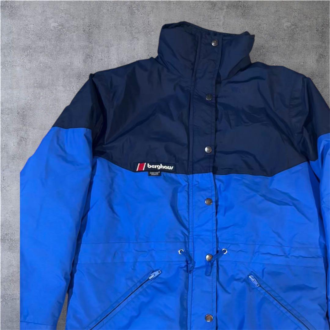 293 Berghaus 90s 英国製GORE-TEXマウンテンネイビーブルー Berghaus (バーグハウス) 90s GORE-TEX ナイロンシェル マウンテン