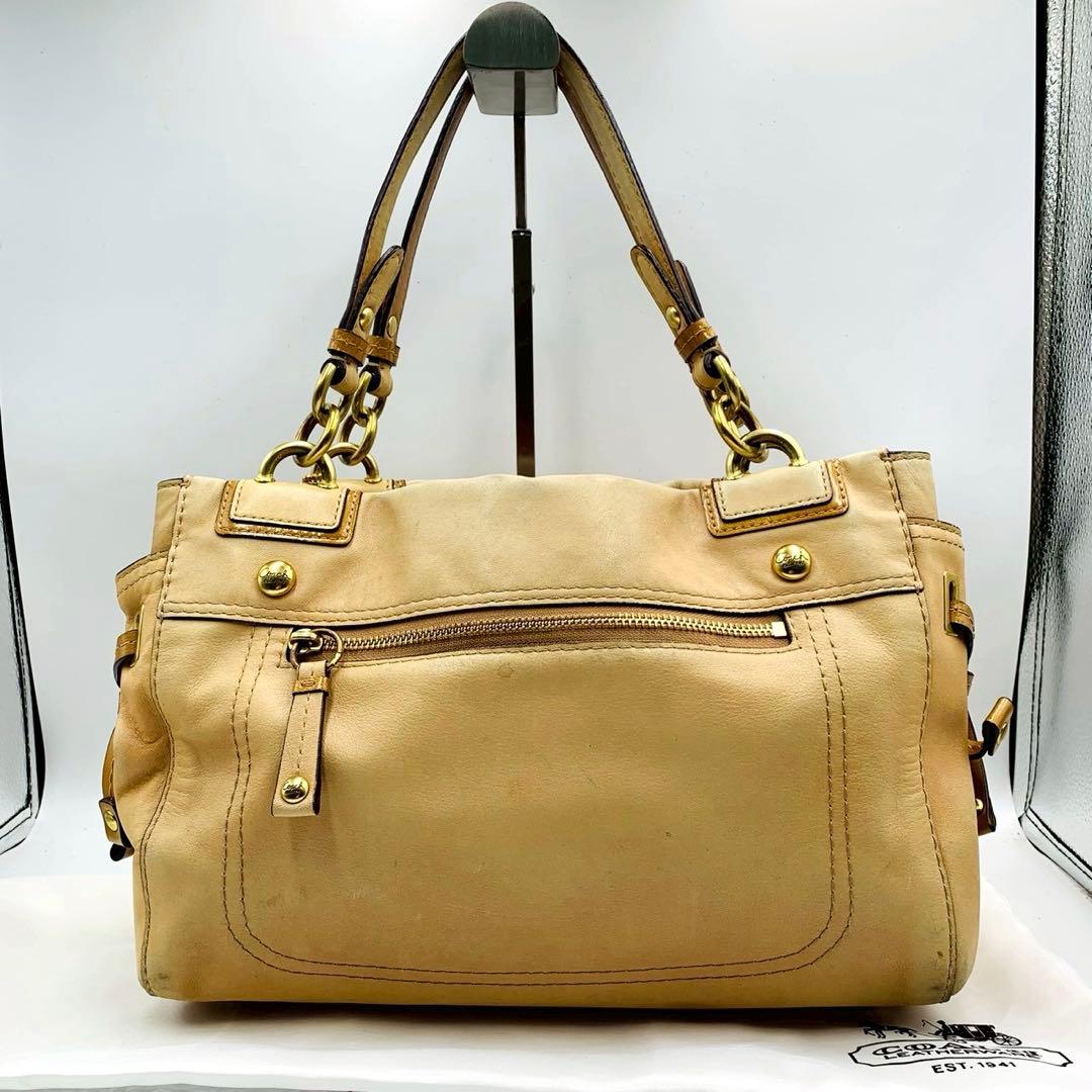 希少】coach ハンドバッグ y2k ターンロック レザー ヴィンテージ