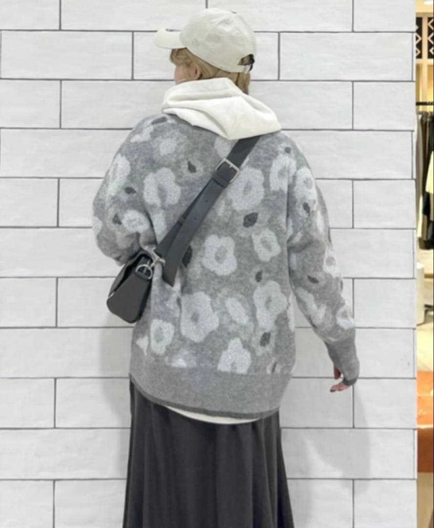 レプシィムLEPSIMゆきは企画リバーシブルアソートカーディガングレー新品