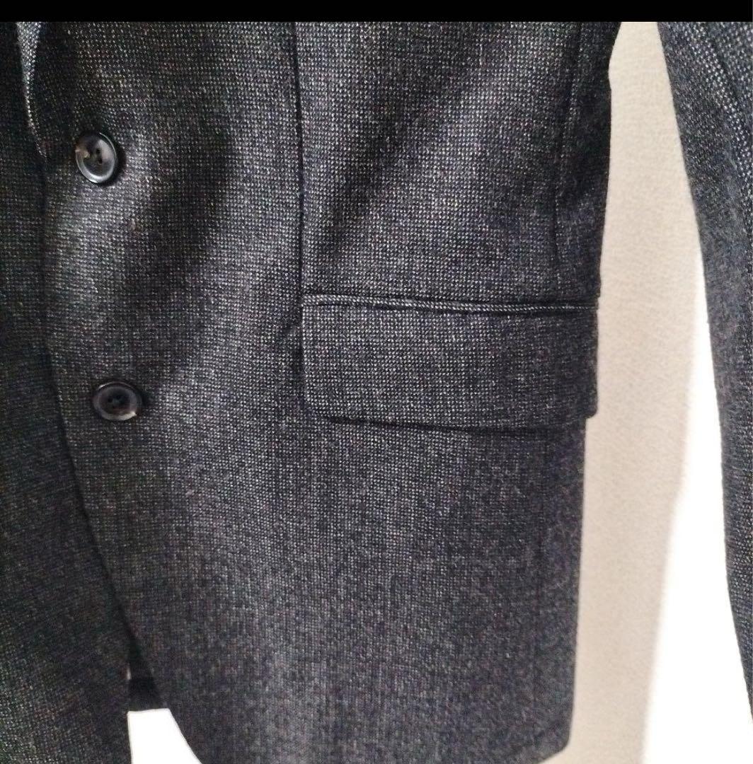 ジュンハシモト ナノライブラリー グレー ウール混紡 シングルブレスト