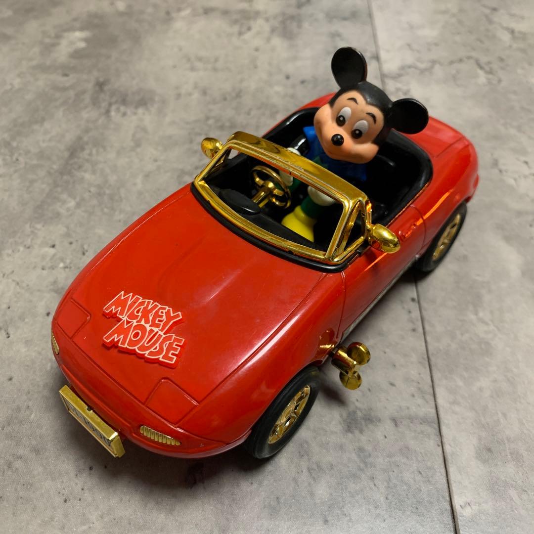 ◯ミッキーマウス スポーツカー ゼンマイ式 - メルカリ