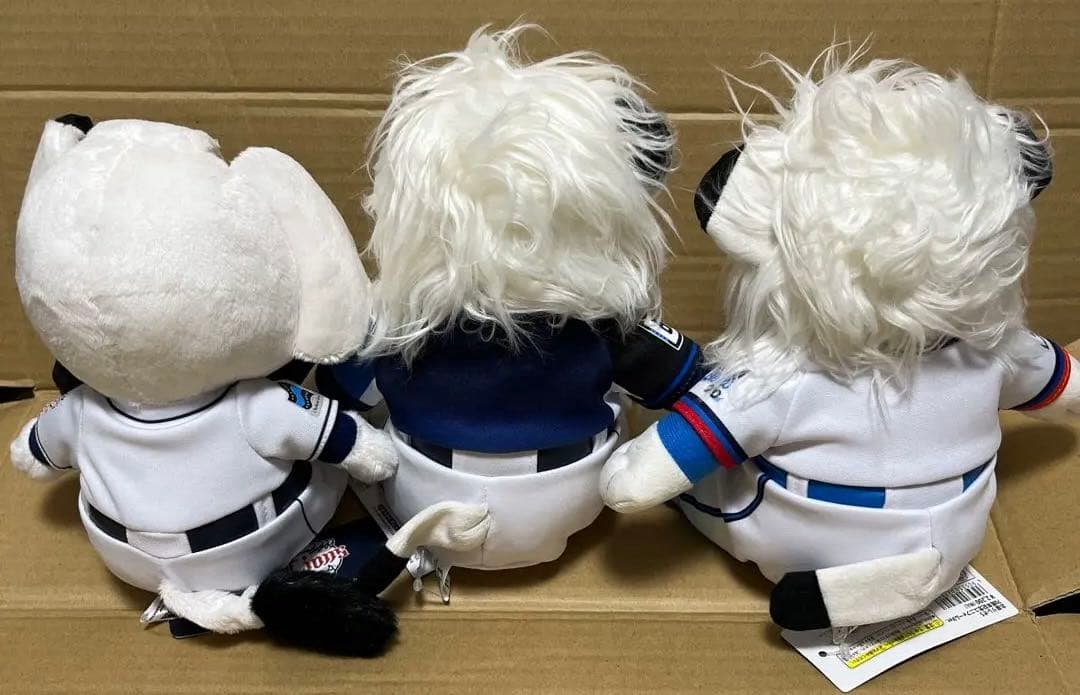 埼玉西武ライオンズ お座りレオ ぬいぐるみ S 3種セット 野球 レオ